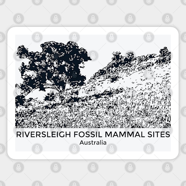Riversleigh Fossil Mammal Sites - Australia Sticker by Lakeric